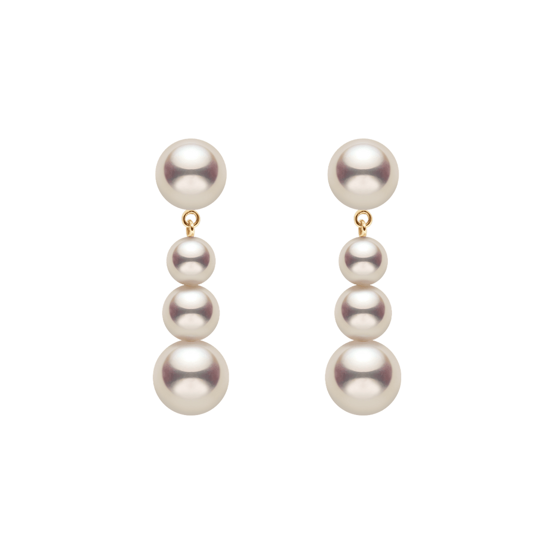 Freshwater Pearls 14K Gold Gradient Breeze Earrings - HELAS Jewelry
