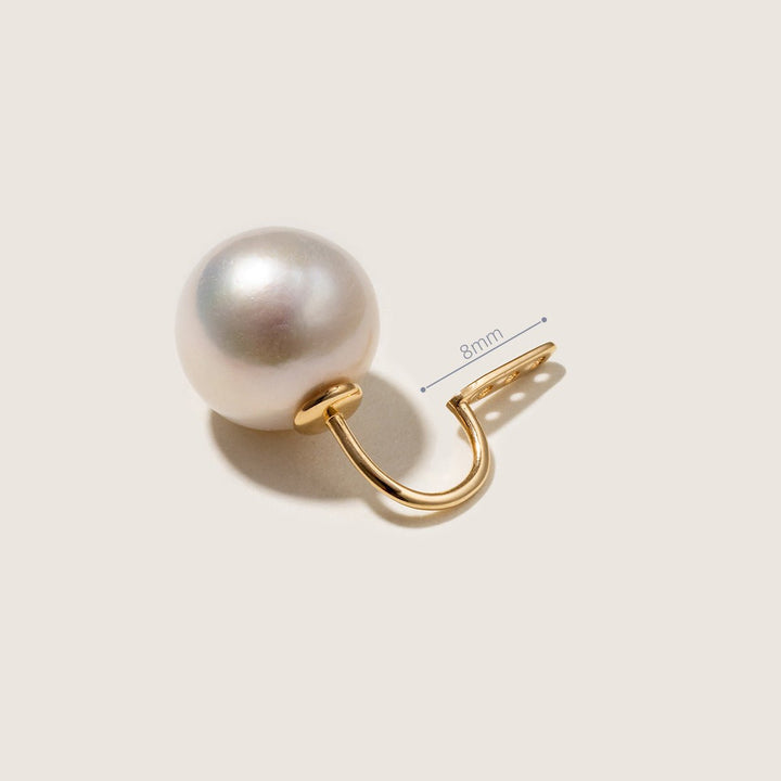 Freshwater Pearls 14K Gold Fashion Double Modular Earrings - HELAS Jewelry
