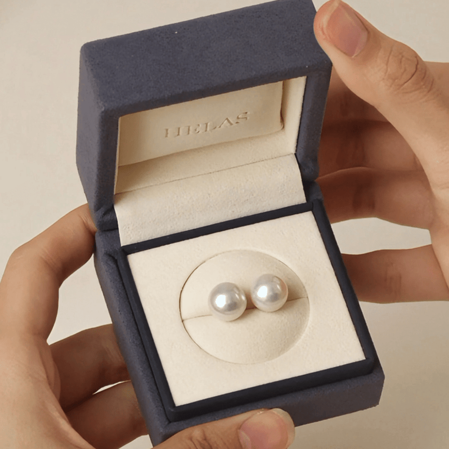 Freshwater Edison Pearl 925 Sterling Silver Classic Studs Earrings - HELAS Jewelry