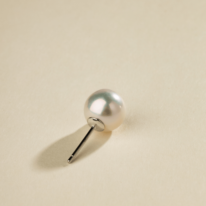 Freshwater Pearl 925 Sterling Silver Classic Studs Earrings - HELAS Jewelry