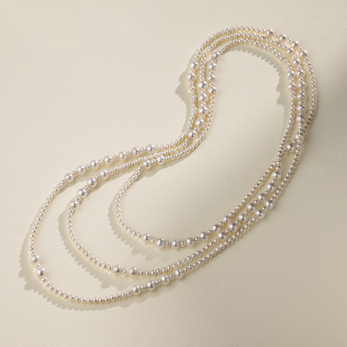 Freshwater Pearl Dewdrop Extra - Long Strand Necklace - HELAS Jewelry