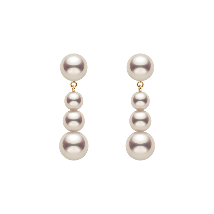 Freshwater Pearls 14K Gold Gradient Breeze Earrings - HELAS Jewelry