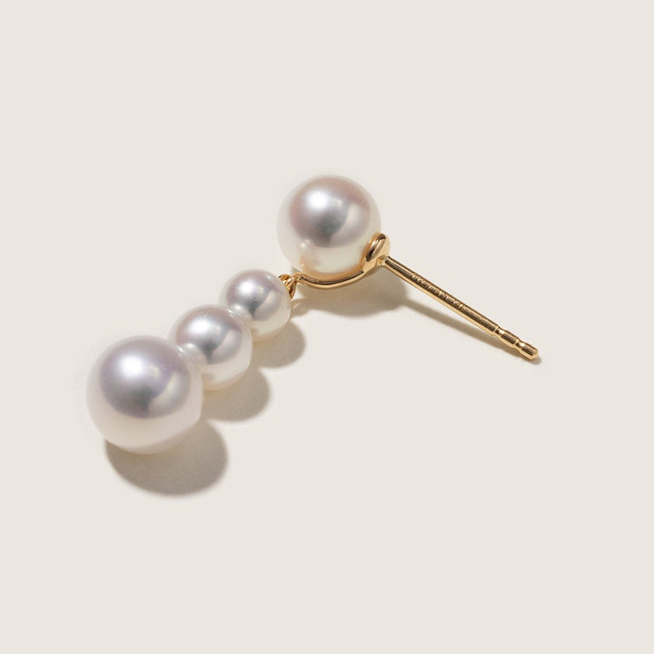 Freshwater Pearls 14K Gold Gradient Breeze Earrings - HELAS Jewelry
