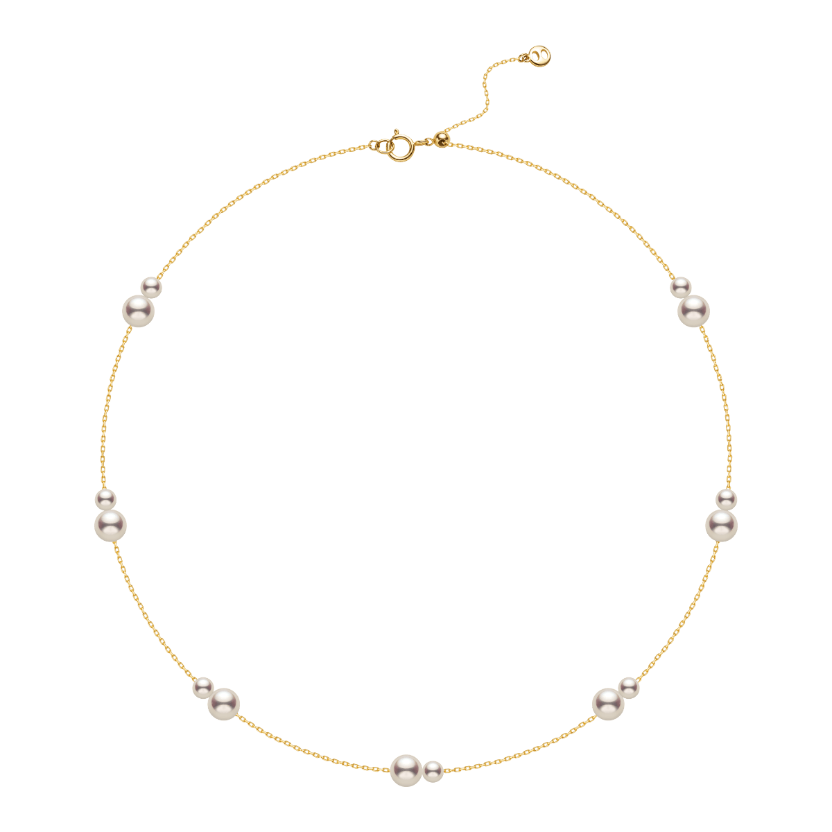 Freshwater Pearls 14K Gold Tiny & Grand Necklace - HELAS Jewelry