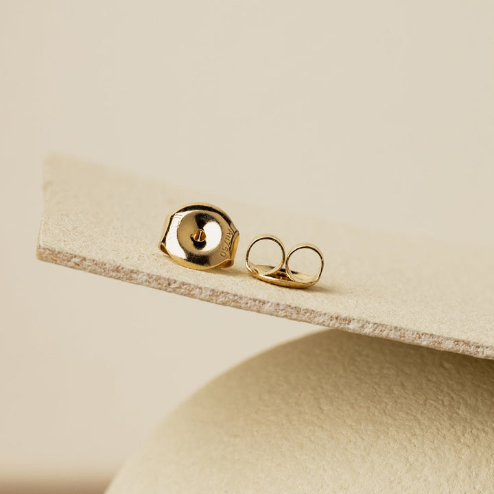 Akoya Pearl 18K Gold Diamond Parallel Grace Studs Earrings - HELAS Jewelry