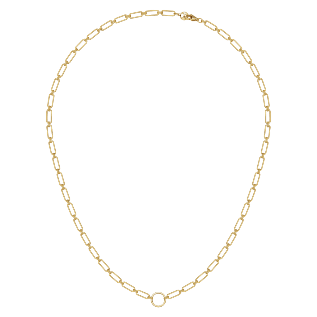 Akoya Pearl 18K Gold Diamond Lever Pendant Interlock Necklace - HELAS Jewelry