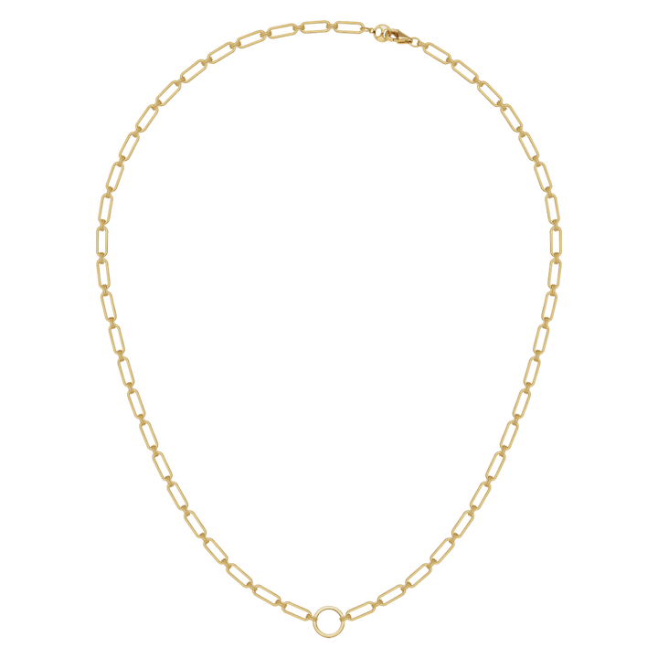 Akoya Pearl 18K Gold Diamond Lever Pendant Interlock Necklace - HELAS Jewelry