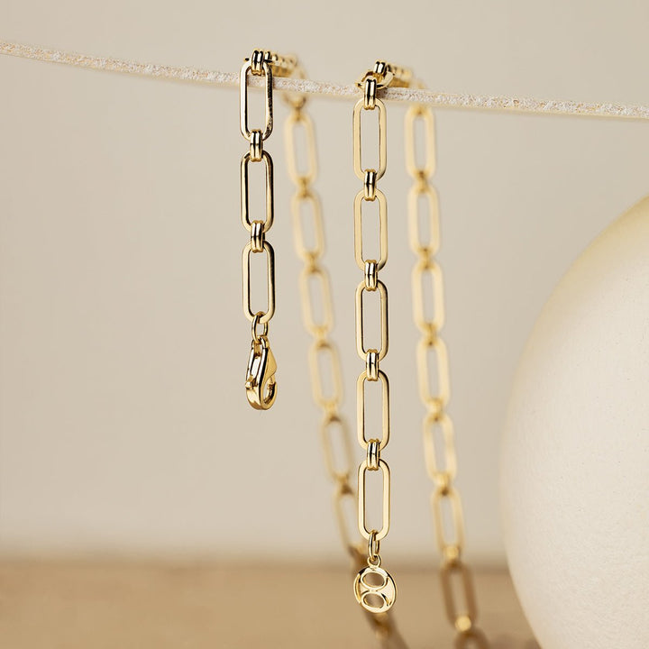 Akoya Pearl 18K Gold Diamond Lever Pendant Interlock Necklace - HELAS Jewelry