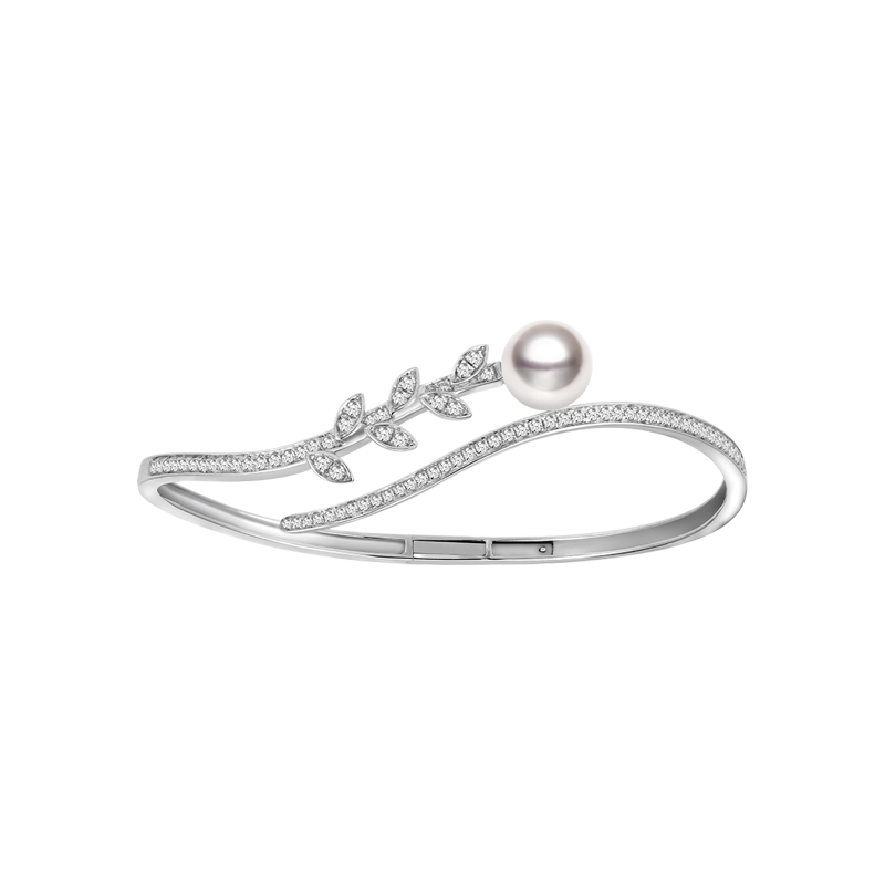 Akoya Pearl 18K Sycamore Leaves Bracelet