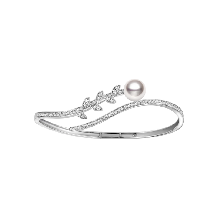 Akoya Pearl 18K Sycamore Leaves Bracelet