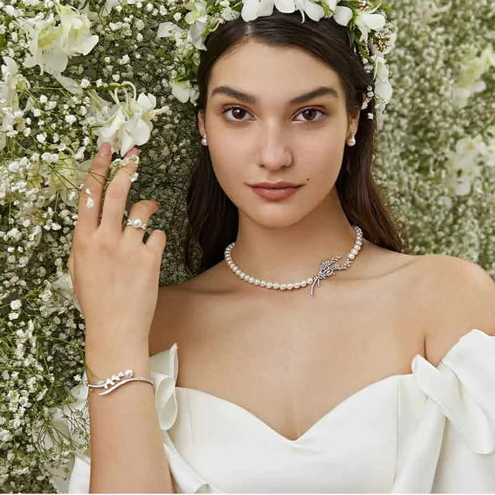 LOVE GROWS COLLECTION Akoya Pearl 18K Sycamore Leaves Bracelet LOVE GROWS COLLECTION Akoya Pearl 18K Sycamore Leaves Bracelet LOVE GROWS COLLECTION