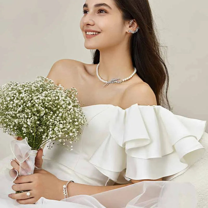 LOVE GROWS COLLECTION Akoya Pearl 18K Sycamore Leaves Bracelet LOVE GROWS COLLECTION Akoya Pearl 18K Sycamore Leaves Bracelet LOVE GROWS COLLECTION