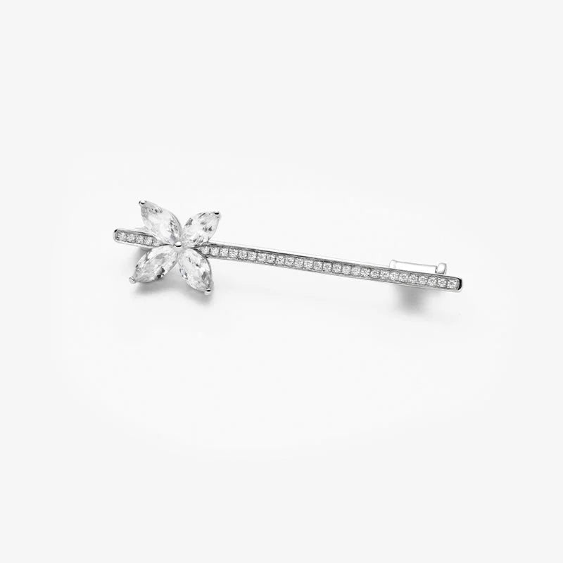 Marquise Diamond Hair Accessories Brooch