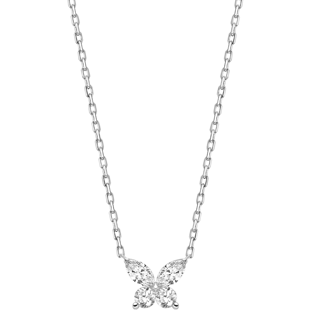 18K Gold Diamond Petite Butterfly Necklace - HELAS Jewelry