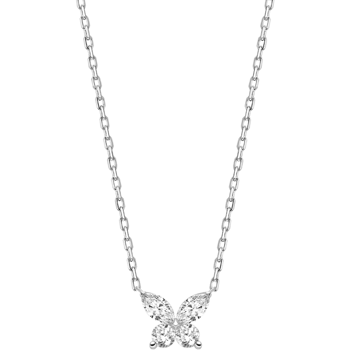 18K Gold Diamond Petite Butterfly Necklace - HELAS Jewelry