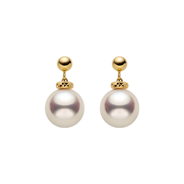 Akoya Pearl 18K Gold Italian Stud Earrings