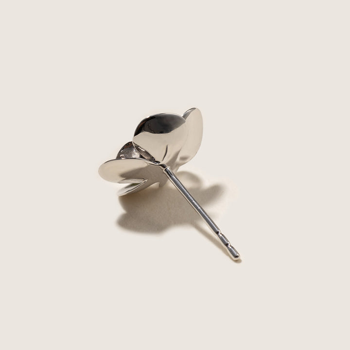 10K White Gold Lab-Grown Diamond Jasmine Stud Earrings