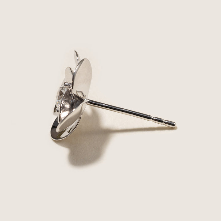 10K White Gold Lab-Grown Diamond Jasmine Stud Earrings