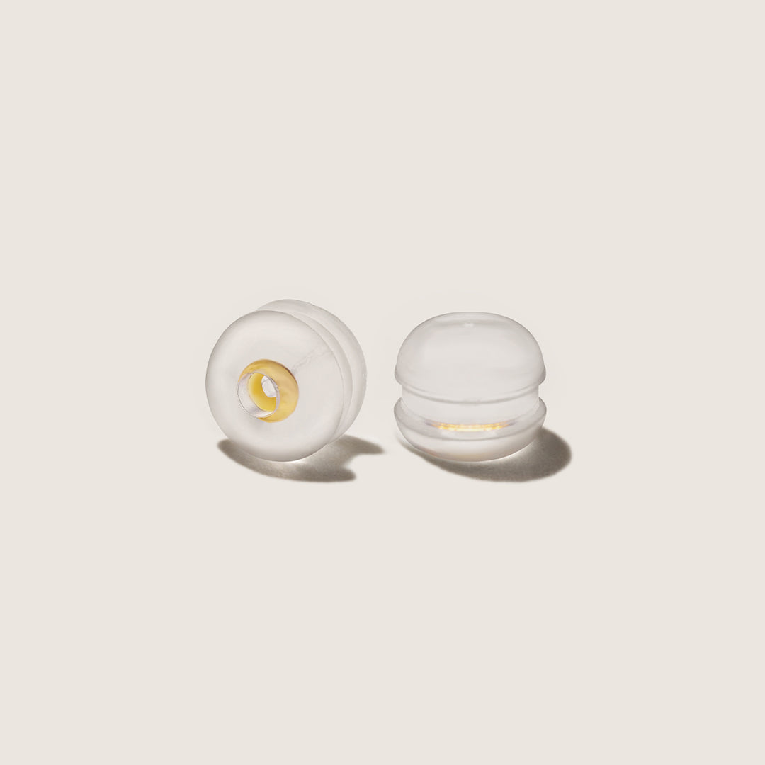 Freshwater Pearl 10K Yellow Gold Diamond Percentage Design Stud Earrings