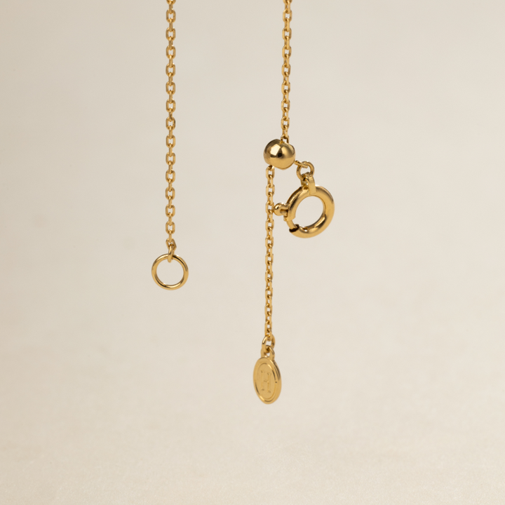 Akoya saltwater pearl 10K/18K yellow gold necklace with diamond accents from Percent Collection, featuring a elegant pendant design.