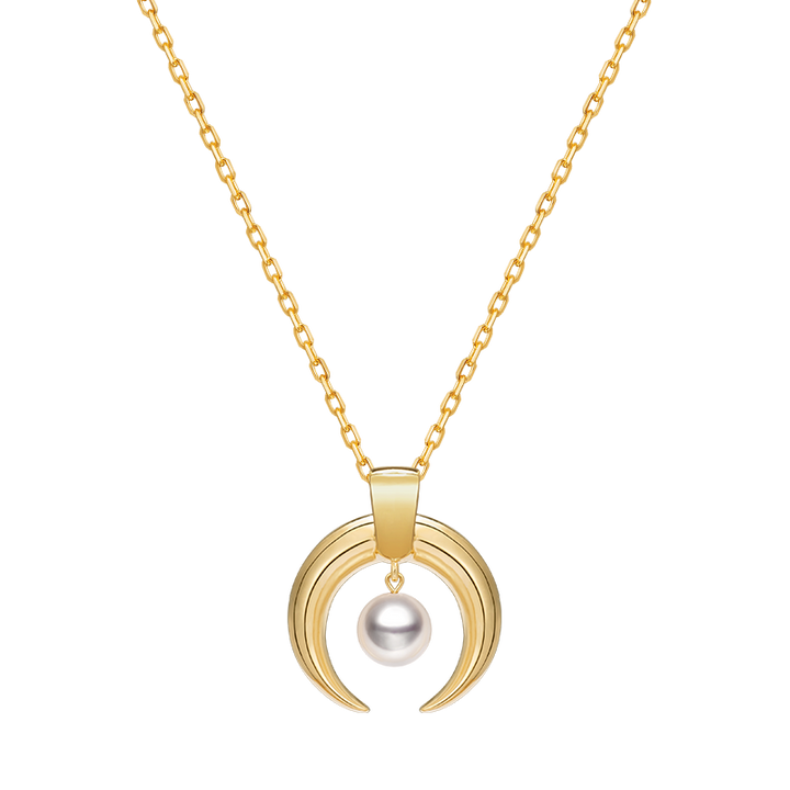 Akoya Pearl 18K Gold Special Design Highlight Necklace