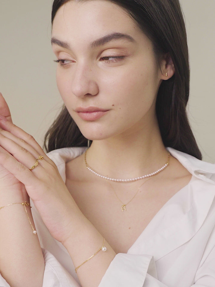 Akoya Pearl 18K Gold Single Bead Bracelet