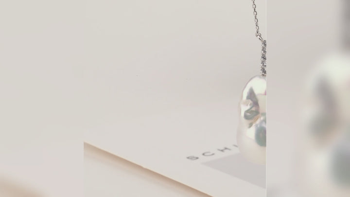 Wonder Baroque Pearl Pendant Necklace 925 Sterling Silver — product video | HELAS