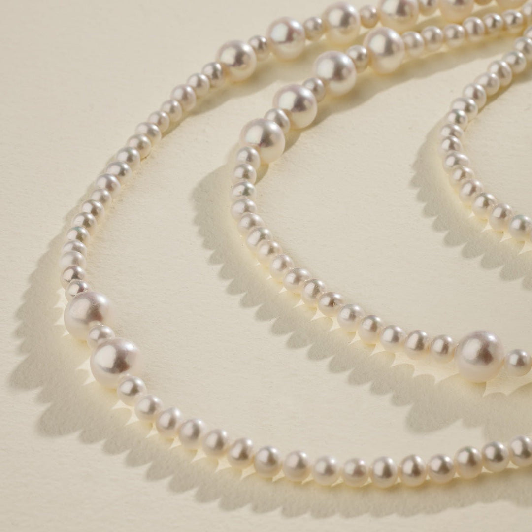 Freshwater Pearl Dewdrop Extra - Long Strand Necklace - HELAS Jewelry