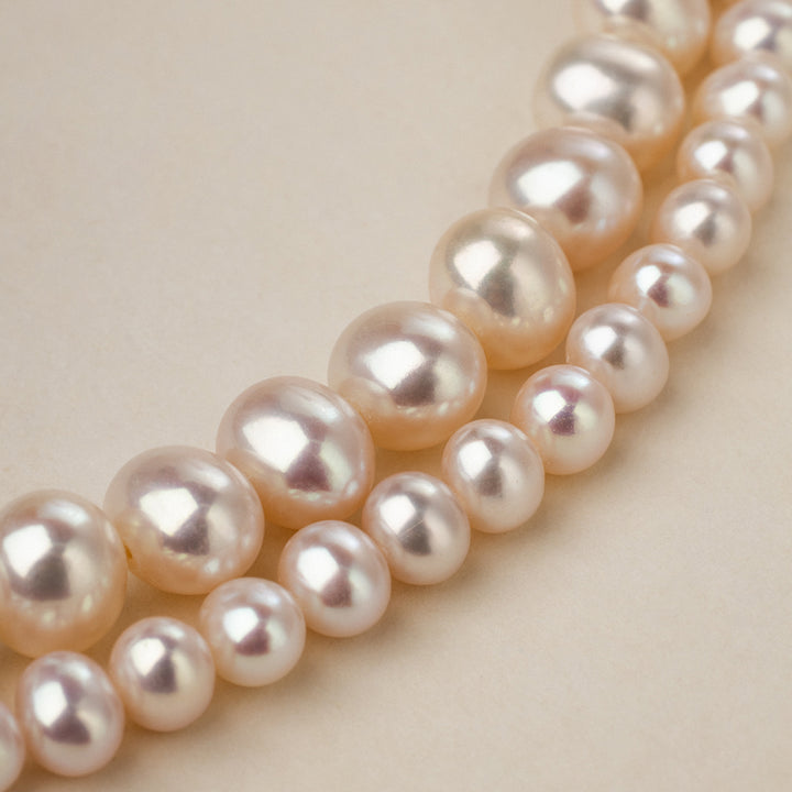 Freshwater Pearl 925 Sterling Silver Ball Clasp Versatile Necklace