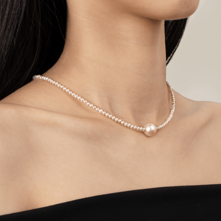Freshwater Pearl 925 Sterling Silver Surprise Strand Necklace - HELAS Jewelry